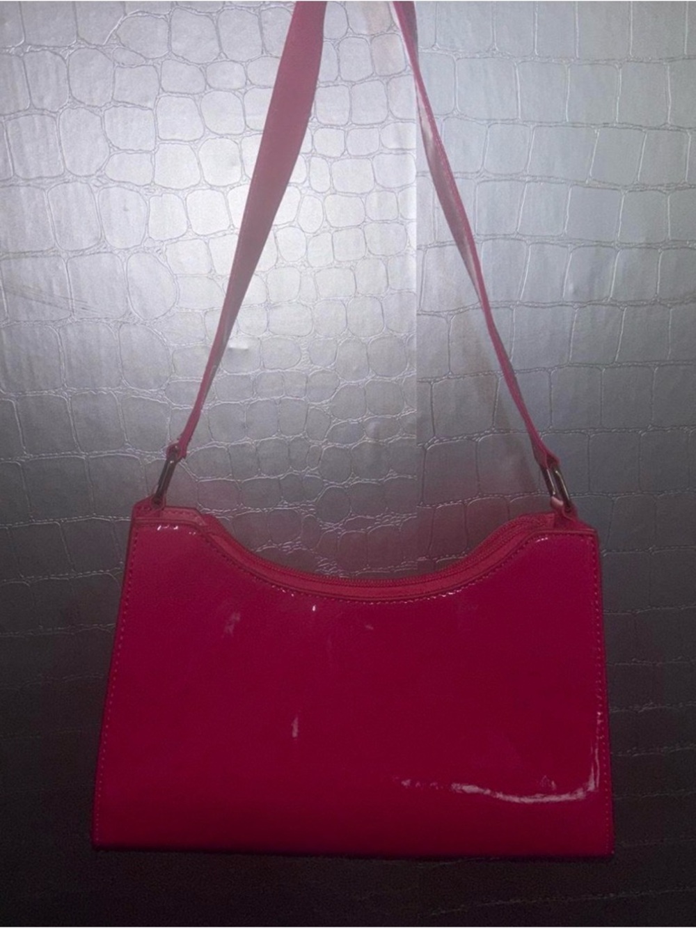 Amazon Patent Shoulder Bag in Hot Pink
